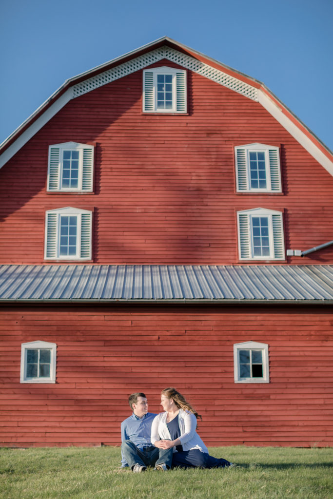 Couple with Red Barn